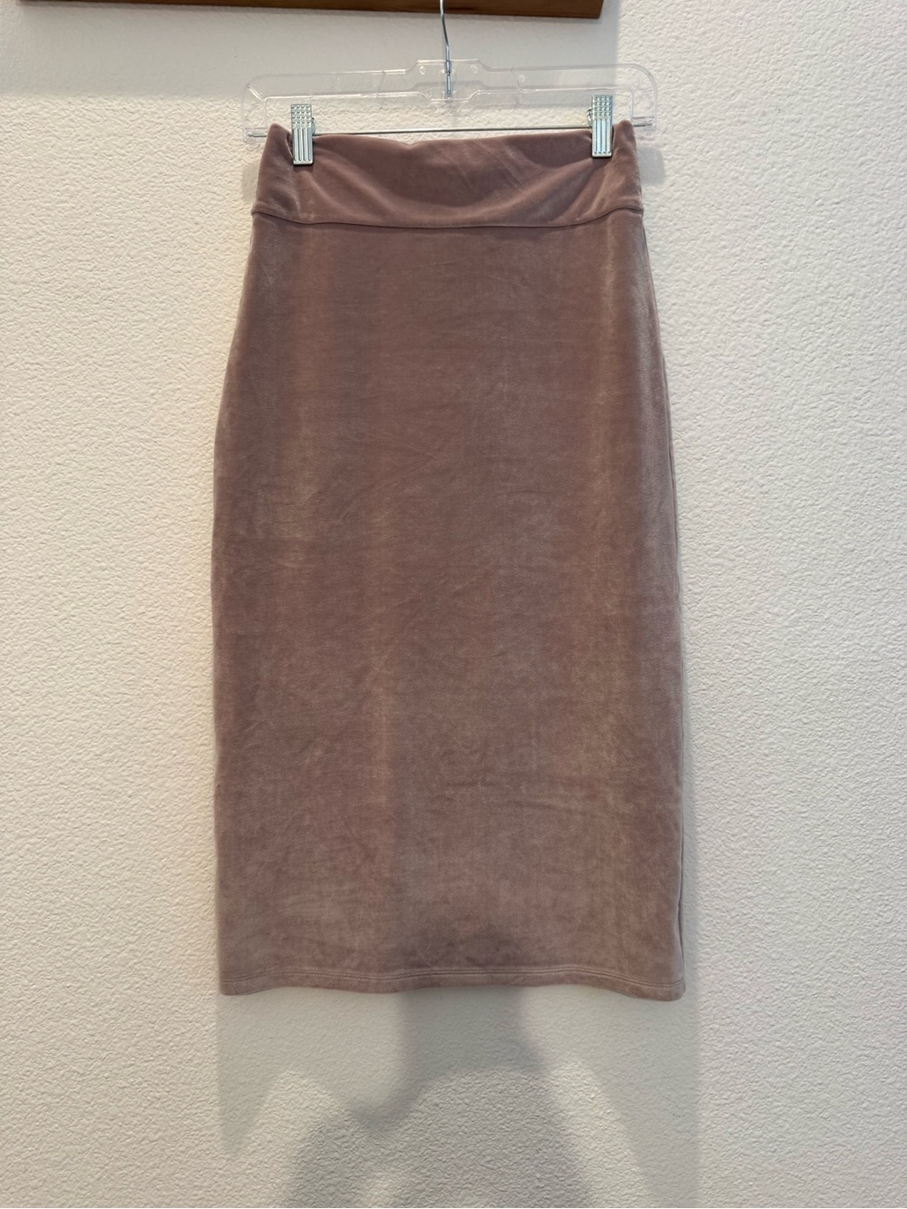Wilfred faux suede midi pencil skirt size small